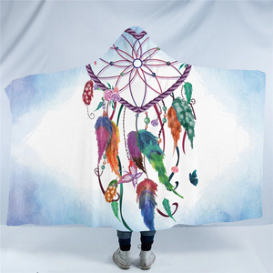 Nuclear Style Dream Catcher Hooded Blanket