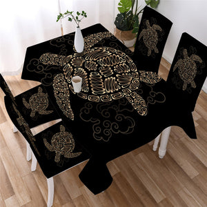 Sea Turtle Waterproof Tablecloth  04