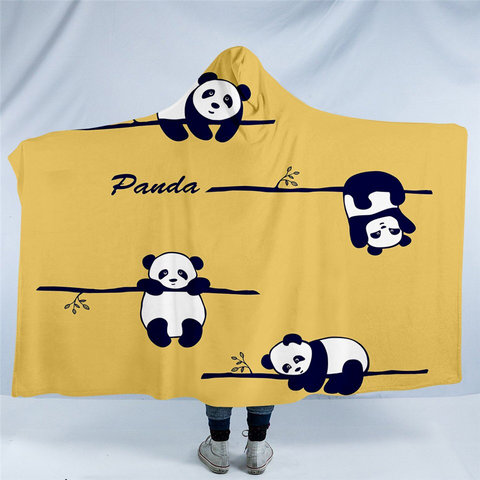 Image of Clumpsy Panda Hooded Blanket