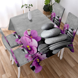 Flower Waterlily Lotus - Zen Tablecloth 3D Printed 02