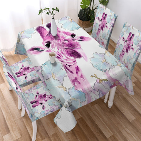 Image of Giraffe Waterproof Tablecloth