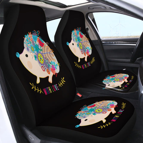 Image of Hedgehog With Love SWQT0007 Car Seat Covers