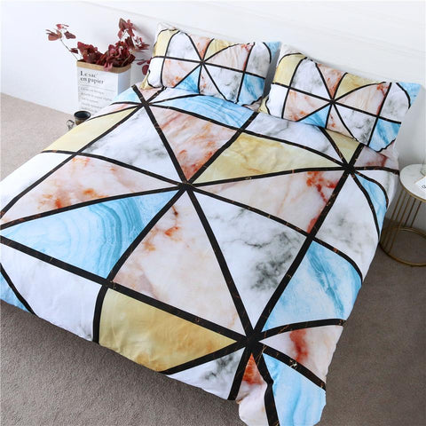 Image of Geometric Printed Comforter Set - Beddingify