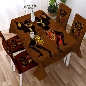 Geometric Ethnic African - Egyptian Waterproof Tablecloth  09