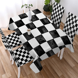 Chess Board Waterproof Tablecloth  04