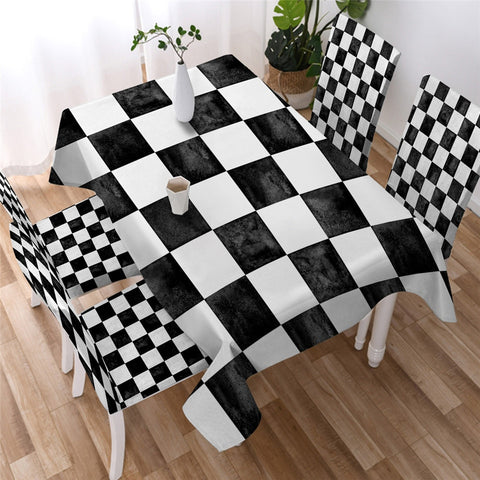 Image of Chess Board Waterproof Tablecloth  04