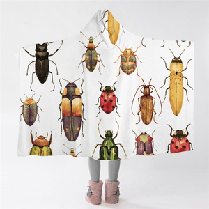 Insect Collection Hooded Blanket