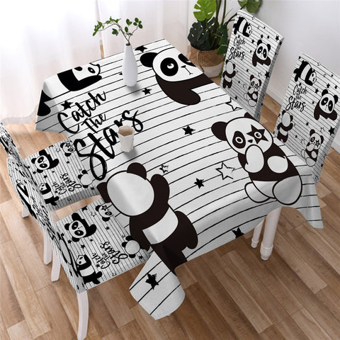 Image of Panda Kids Waterproof Tablecloth  09