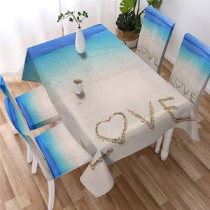 Beach Ocean Waterproof Tablecloth  05