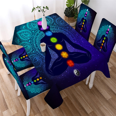 Image of Zen Theme - Chakra Table Cloth 04
