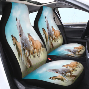 Horse Running SWQT0743 Car Seat Covers