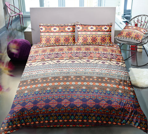Image of Indian inspired - Native American Aztec Bedding Set - Beddingify