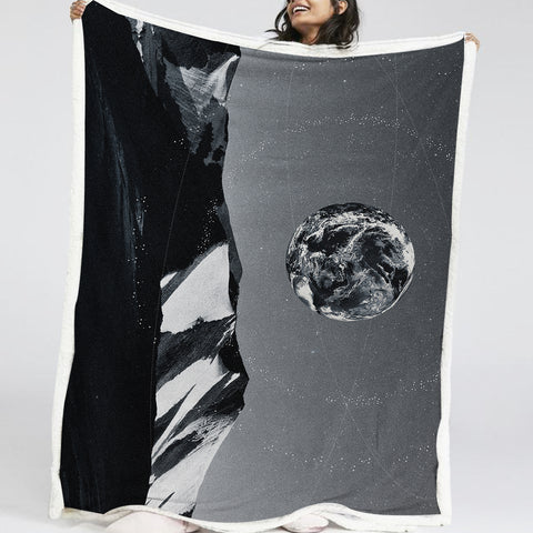 Image of Earth And Mountain LKAEUN01 Fleece Blanket