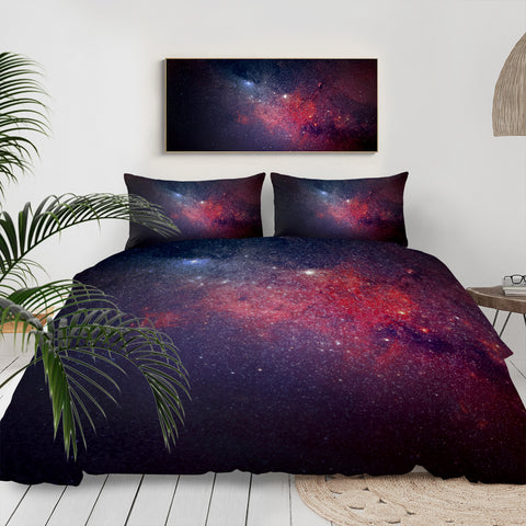 Image of Space Galaxy Background LKEUN08 Bedding Set
