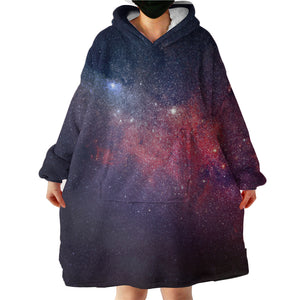 Space Galaxy Background LKEUN08 Hoodie Wearable Blanket