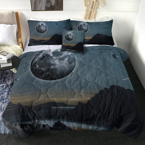 Image of Mountain Under The Planet LKEUN14 Comforter Set