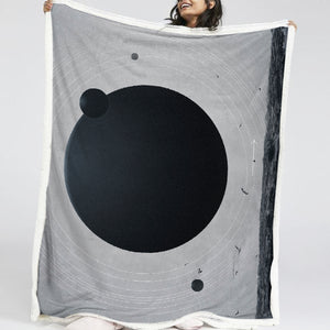 Gray Sky Planet LKEUN15 Soft Sherpa Blanket