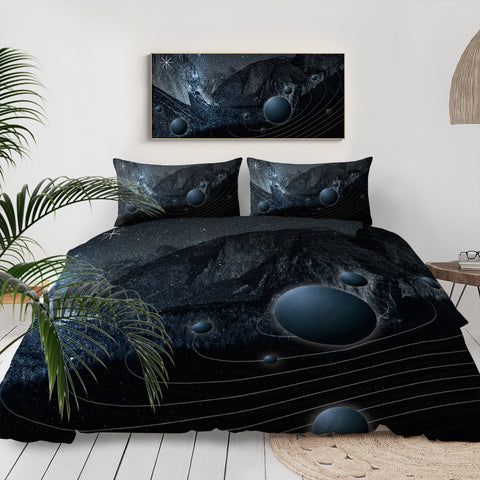 Image of Dark Starry Sky LKEUN18 Bedding Set