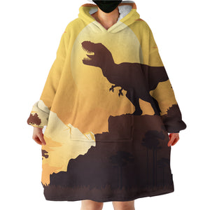 Dinosaurs Under The Sun LKDIN001 Hoodie Wearable Blanket