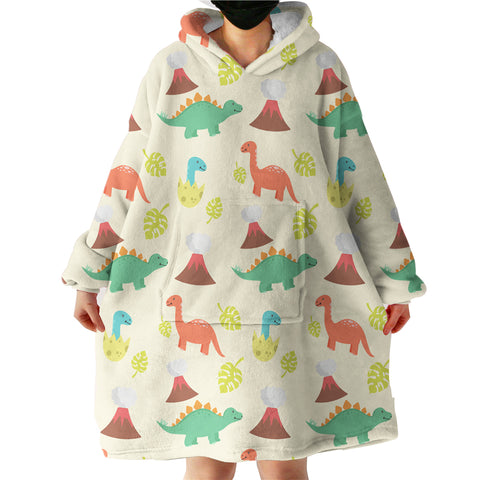 Image of The World Of Dinosaur LKDIN005 Hoodie Wearable Blanket