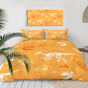 Yellow Dinosaur LKDIN007 Bedding Set