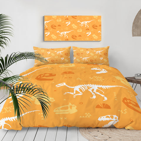 Image of Yellow Dinosaur LKDIN007 Bedding Set