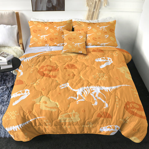 Image of Yellow Dinosaur LKDIN007 Comforter Set