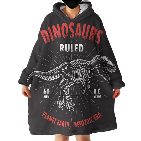 Image of Dinosaur Vintage Style LKDIN008 Hoodie Wearable Blanket