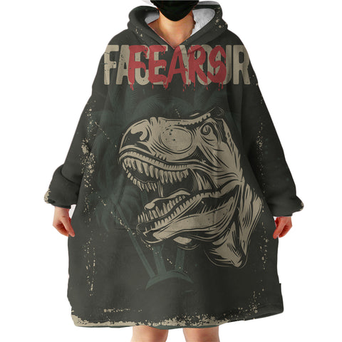 Image of Dinosaur Fearless LKDIN009 Hoodie Wearable Blanket