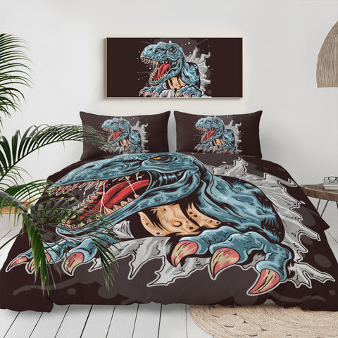 Image of Blue Dinosaur LKDIN010 Bedding Set