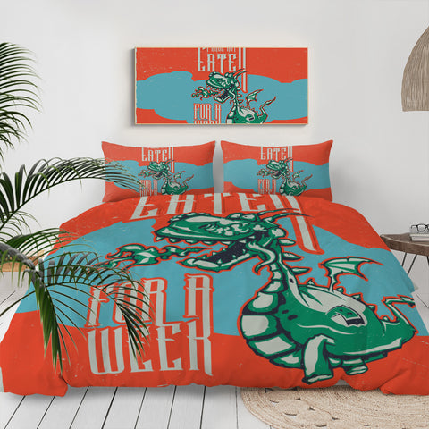 Image of Fire-Breathing Dinosaur LKDIN012 Bedding Set