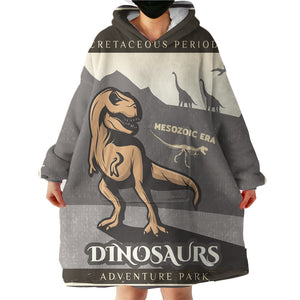 Dinosaur Adventure LKDIN013 Hoodie Wearable Blanket