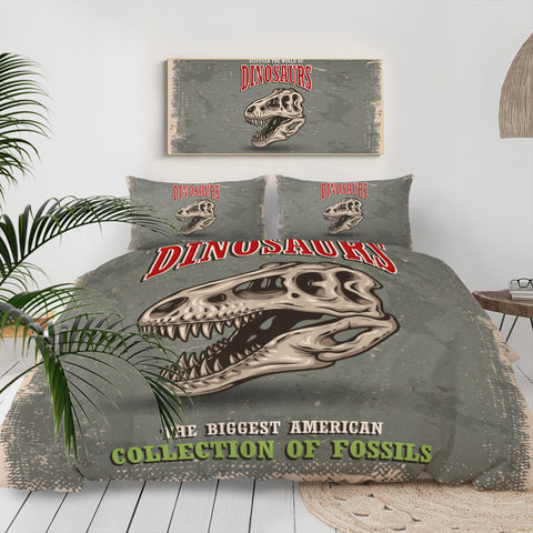 Image of Skull Dinosaur LKDIN014 Bedding Set