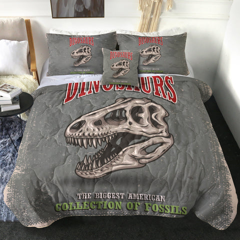 Image of Skull Dinosaur LKDIN014 Comforter Set