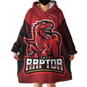 Fire Dinosaur LKDIN017 Hoodie Wearable Blanket