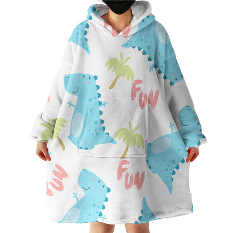 Image of Malibu Dinosaur LKDIN021 Hoodie Wearable Blanket