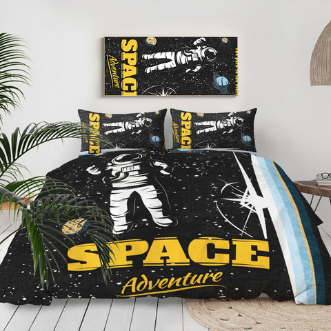 Image of Black Astronaut LKSPMA02 Bedding Set