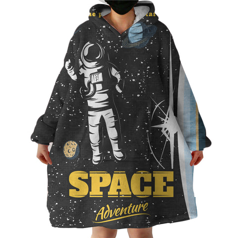 Image of Black Astronaut LKSPMA02 Hoodie Wearable Blanket