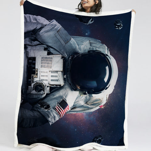 Image of American Astronaut LKSPMA06 Fleece Blanket