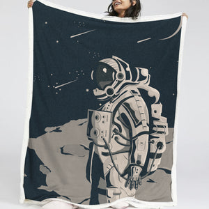 Astronaut Discovery LKSPMA10 Fleece Blanket