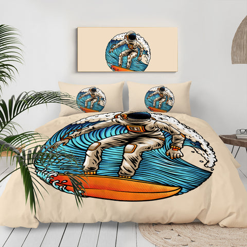 Image of Astronaut On The Beach LKSPMA12 Bedding Set