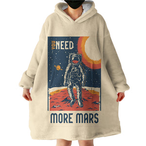 Astronaut On The Mars LKSPMA13 Hoodie Wearable Blanket