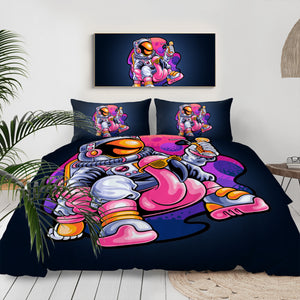 Pinky Astronaut LKSPMA14 Bedding Set