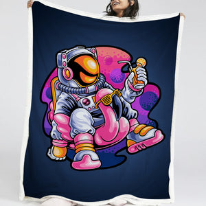 Pinky Astronaut LKSPMA14 Fleece Blanket