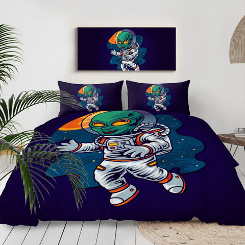 Image of Alien Astronaut LKSPMA17 Bedding Set