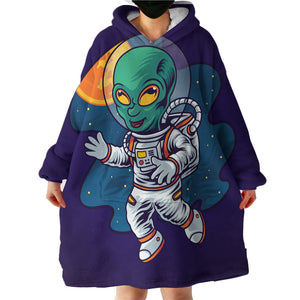 Alien Astronaut LKSPMA17 Hoodie Wearable Blanket