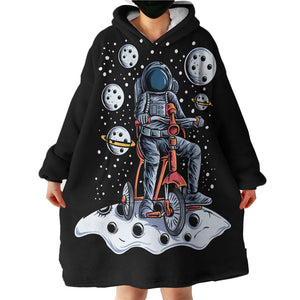 Cycling Astronaut LKSPMA19 Hoodie Wearable Blanket