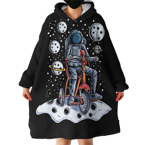 Image of Cycling Astronaut LKSPMA19 Hoodie Wearable Blanket