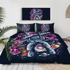 Astronaut With Dabbing Style LKSPMA20 Bedding Set