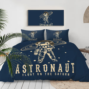 Astronaut On The Saturn LKSPMA21 Bedding Set